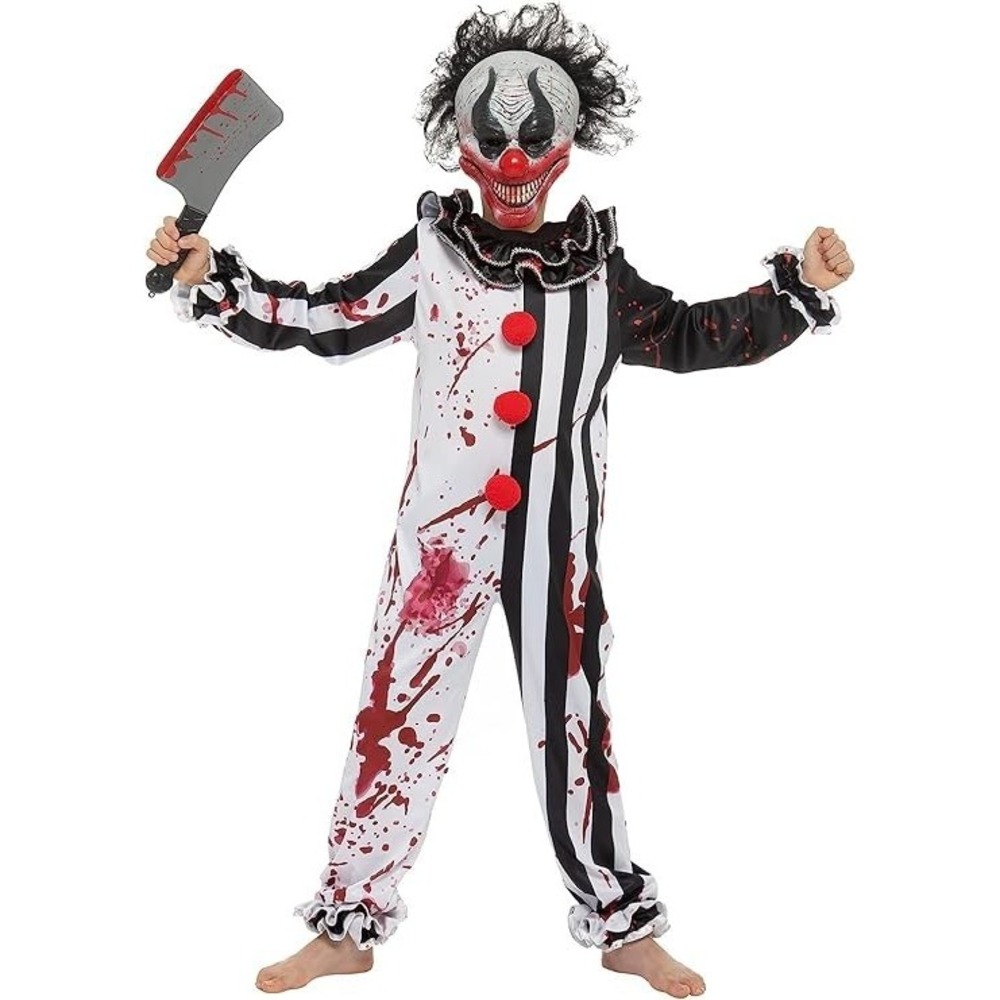 Spooktacular Creations Boy Bleeding Killer Clown Costume Halloween Medium 8-10